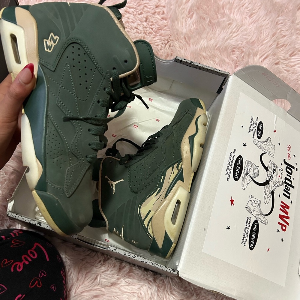 Jordan Women's Olive Green Sneakers